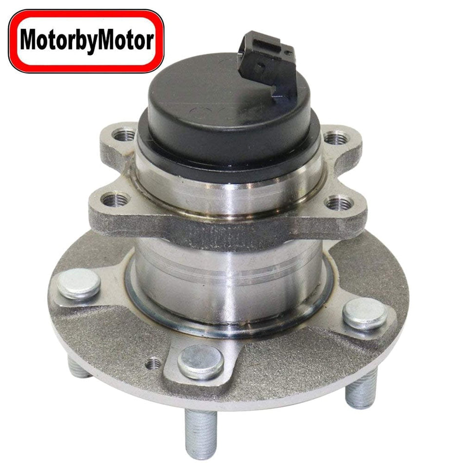 MotorbyMotor 512436 Rear Wheel Bearing Hub Assembly for Kia Forte 2010-2013, Kia Forte5 2010-2013 Wheel Hub w/5 Lugs