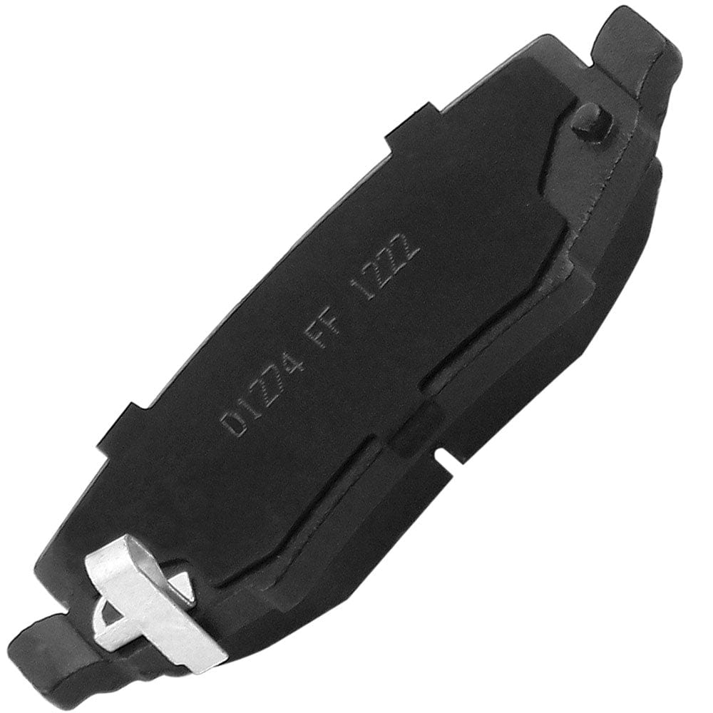 Rear Ceramic Brake Pads w/Hardware Kits Fits for Dodge Nitro, Jeep Liberty Wrangler JK (All Models)-Low Dust Brake Pad-4 Pack