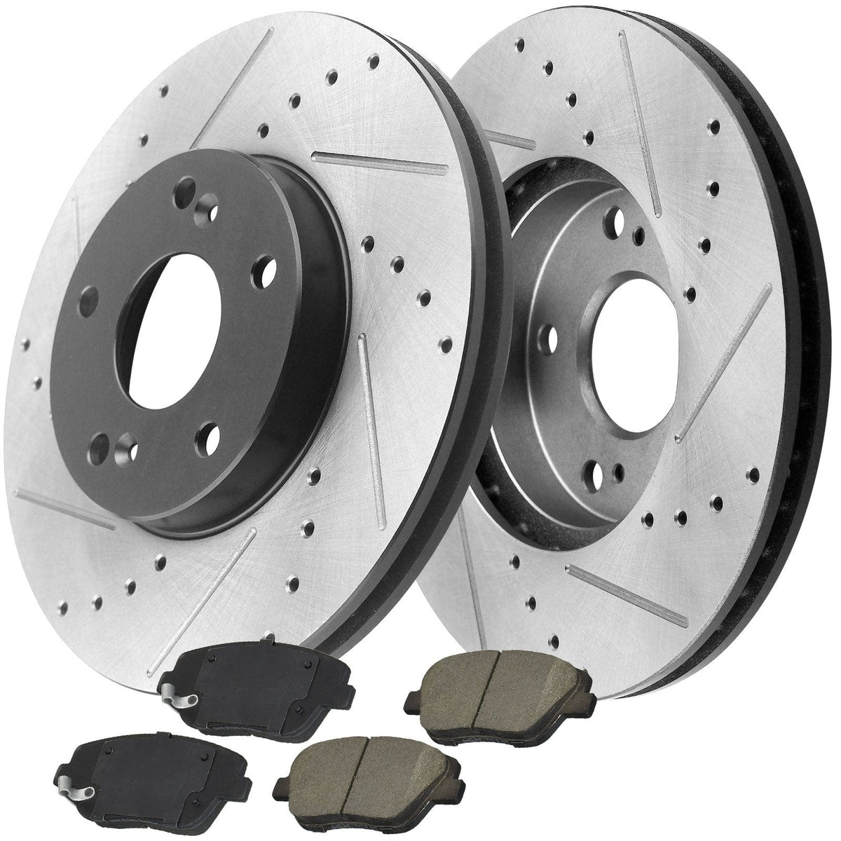 Hyundai Sonata Front Brake Rotors & Pads 12051020 D1444, with dot4 cleaner
