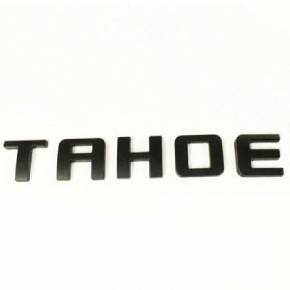 Chevrolet TAHOE Emblem Letter Sticker Matte Black