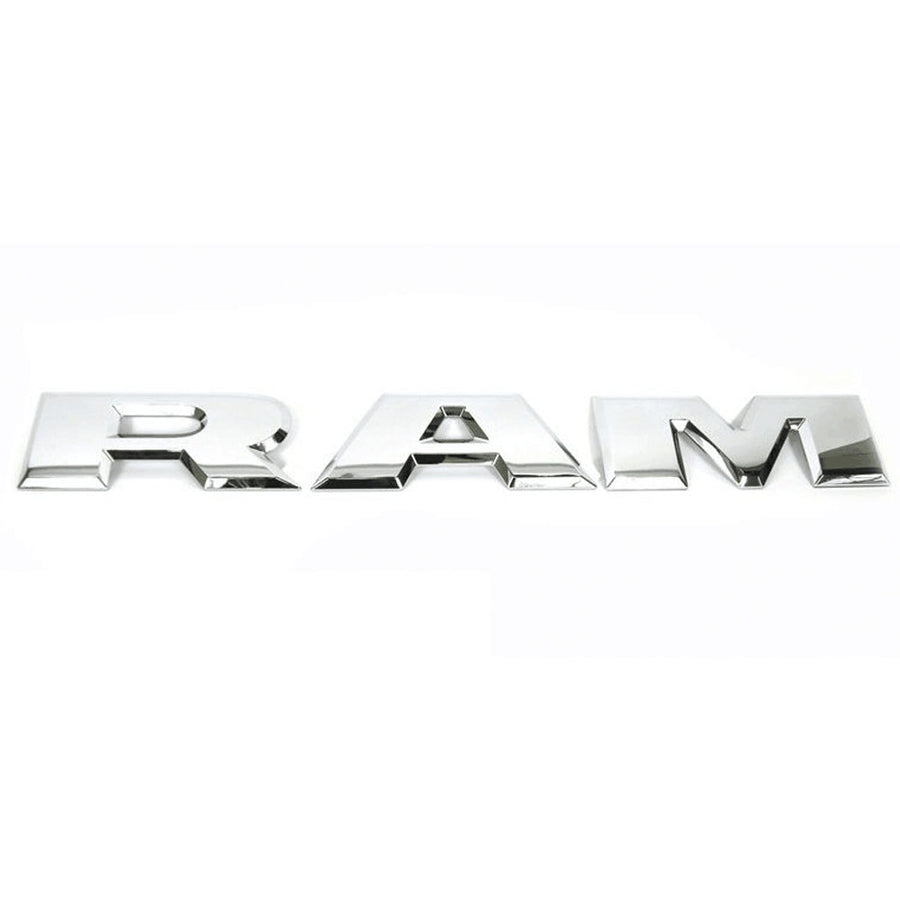 Dodge RAM 1500 Emblem Tailgate Letters Chrome 68245542AD, 68245543AD, 68245544AD