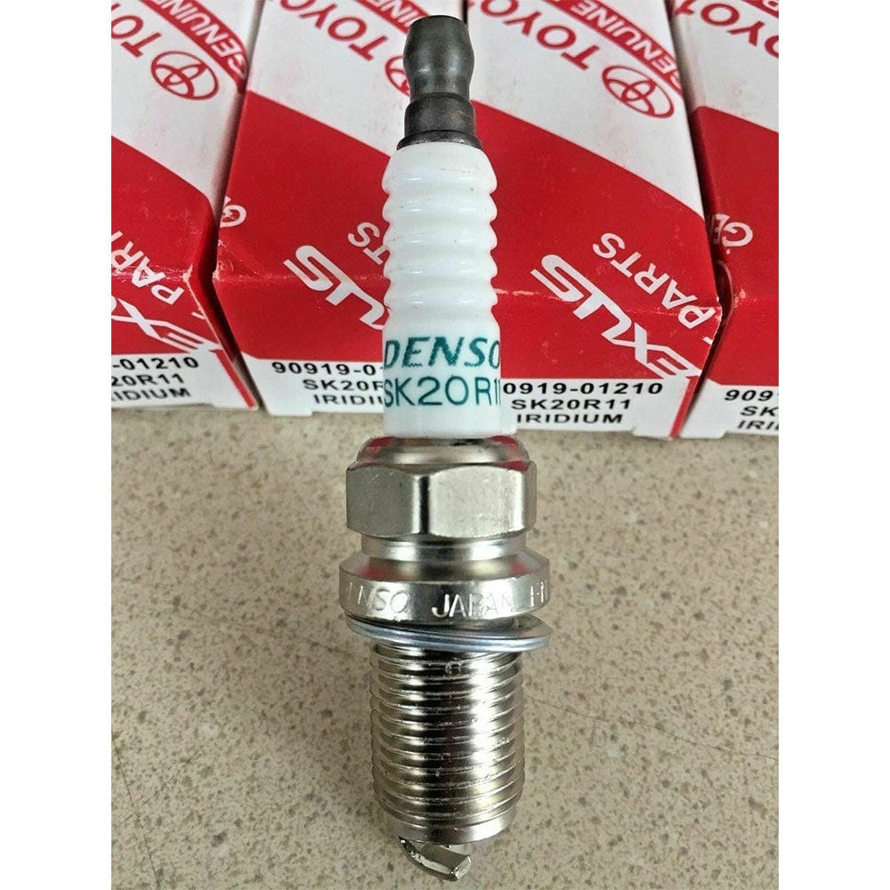 Toyota Genuine SK20R11 Iridium Spark Plugs 90919-01210 for Camry RAV4 (6PCS)