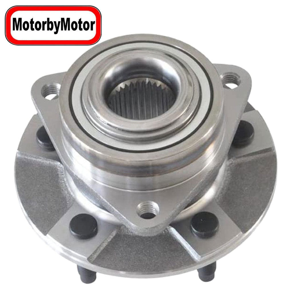 MotorbyMotor 513190 Front Wheel Bearing & Hub Assembly Fits Chevy Equinox 2005, Saturn Vue 2002-2007, Pontiac Torrent 2006 Wheel Hub w/5 Lugs (2 pack)