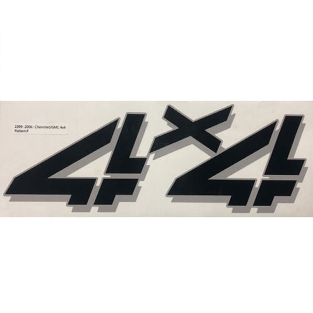 Chevrolet Silverado 4x4 decals Sticker set of 2