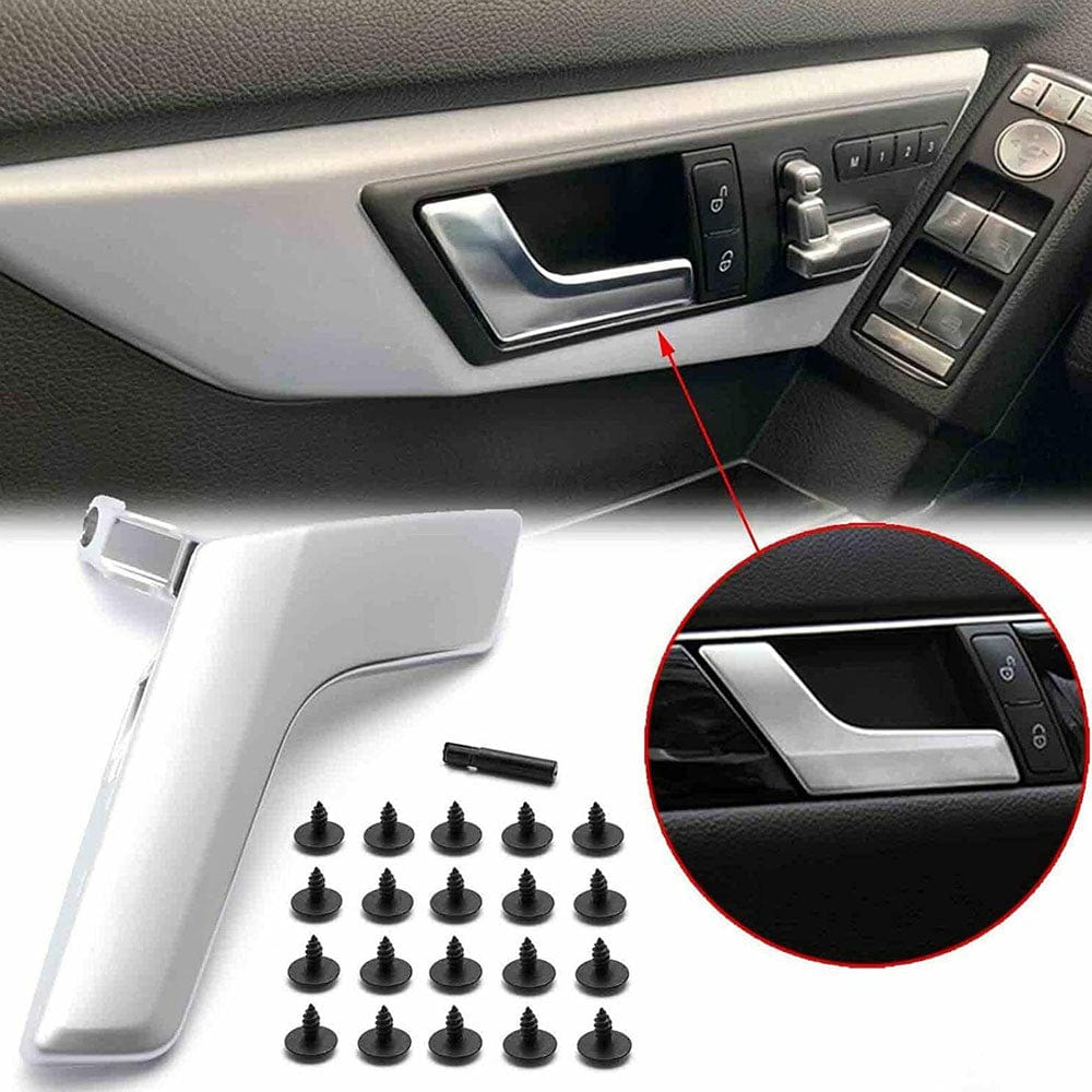 Chrome Inside Door Handle Fits for Mercedes=Benz C230 C250 C280 C300 C350 C400 C63 AMG GLK250 GLK280 GLK300 GLK350 Interior Door Handles