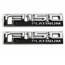 Load image into Gallery viewer, Ford F-150 Platinum Fender Emblem OEM Parts Chrome 2PC