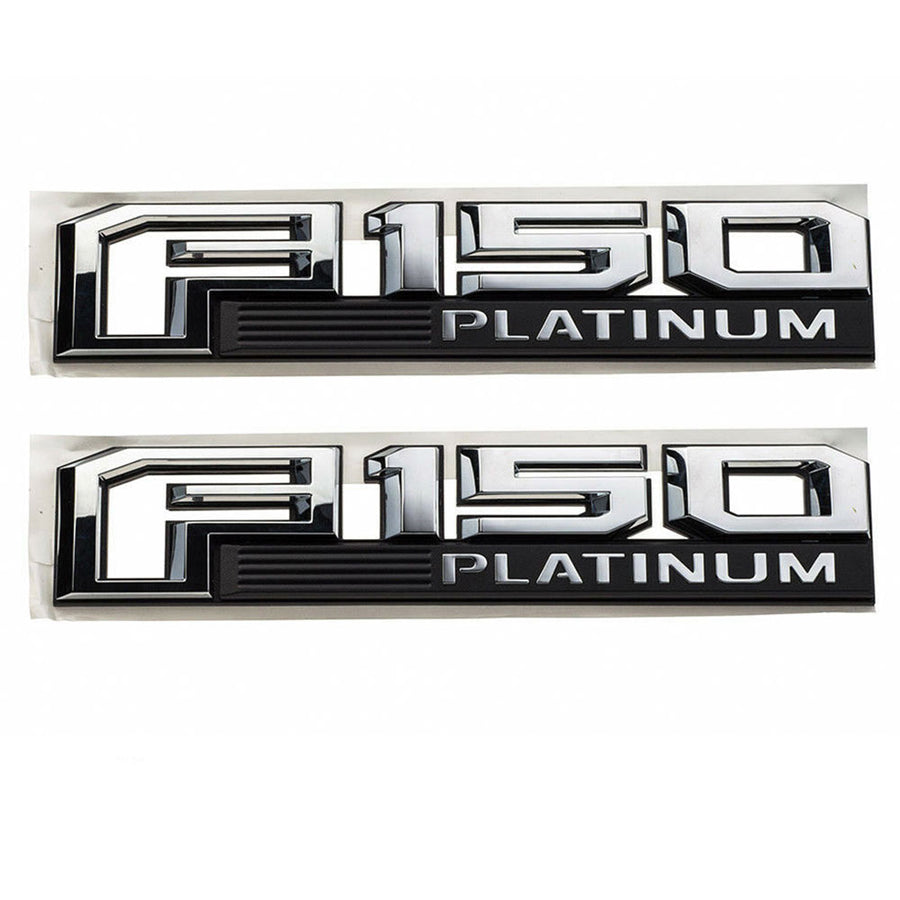 Ford F-150 Platinum Fender Emblem FL3Z-16720-G, FL3Z-16720-H