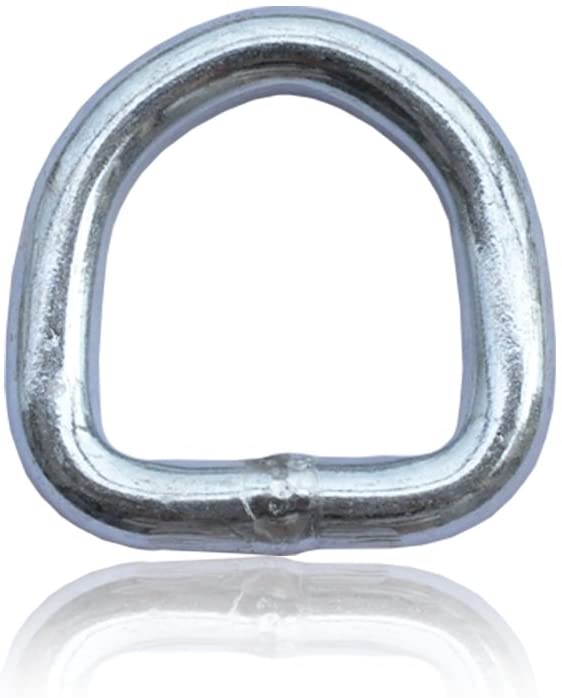 Robbor D Ring,Tie Down Anchor 4 Pk Surface Mount Tie Down Ring Heavy Duty 6000 Pound Breaking Strength Super Strong Forged Steel for Trailer Cargo Control, Tying Down Motor Bikers,ATV's