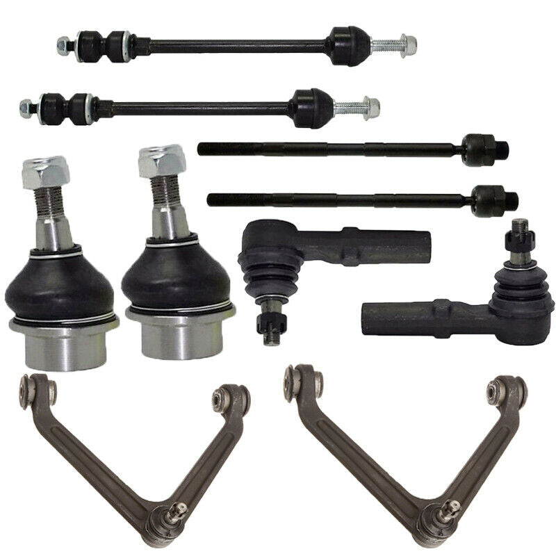 Front Control Arms Suspension Kit for 2002 2003 2004 2005 Dodge Ram 1500 Control Arm Ball Joint Tie Rod Kit 5-Bolt 4WD 4x4 10pcs
