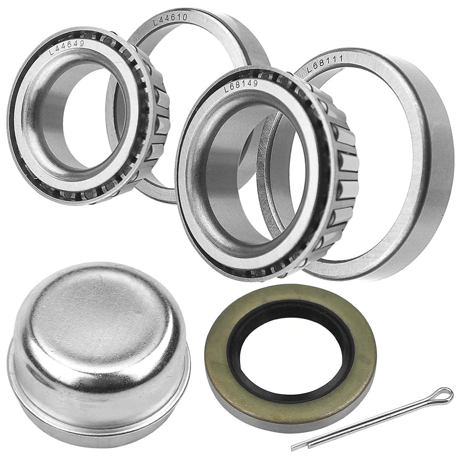 Trailer Bearing Repair Kit L44649 L68149 with 1.719'' Seals #84 Spindle for 3500#