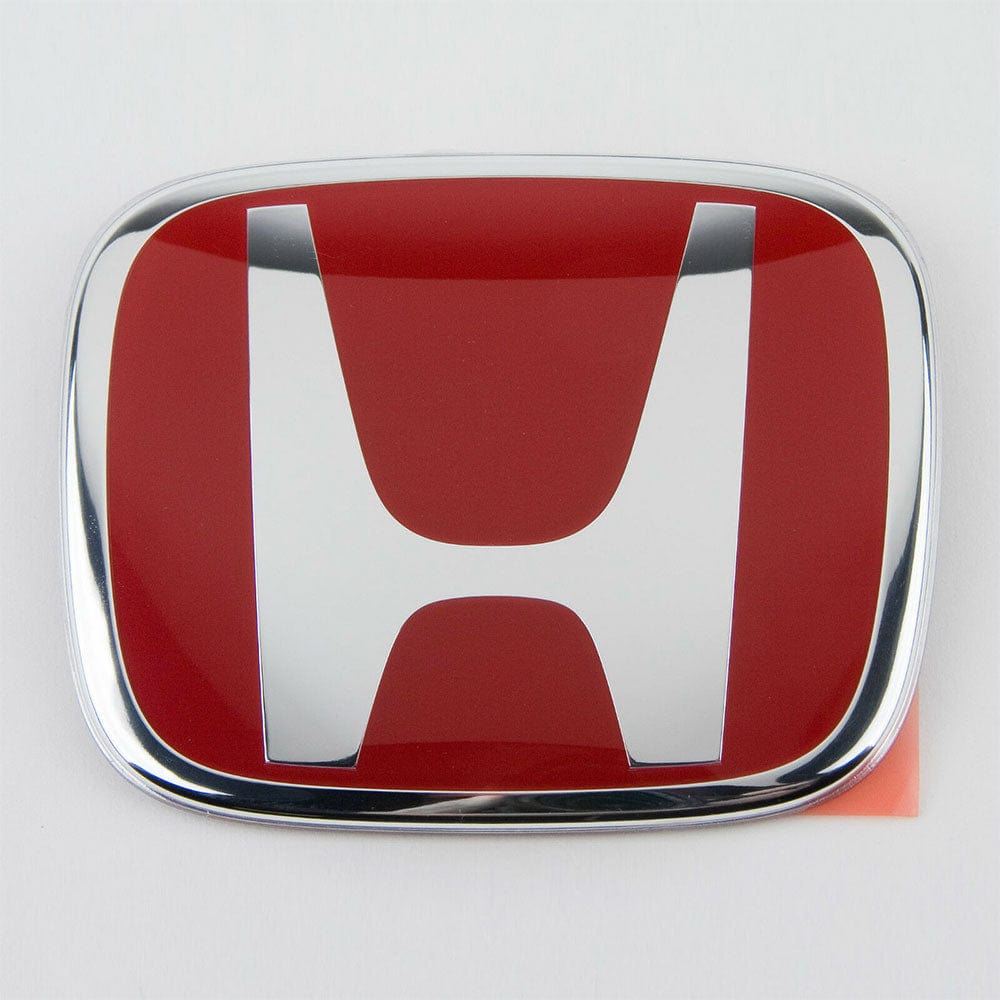 Honda 75701-S6M-Z01 Red H Emblem - Genuine OEM Front Grille Badge Logo