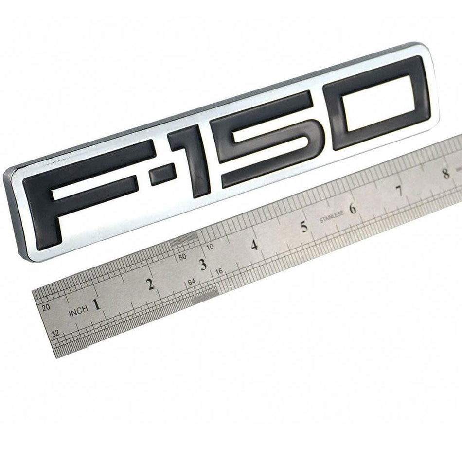 Ford F-150 Emblem Tailgate - 4L3Z-16720-AA Chrome Black