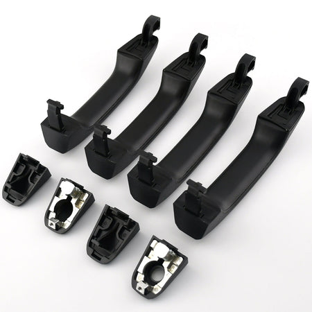 Front and Rear Exterior Door Handle Fits for Chevrolet Silverado 1500 Suburban Tahoe, GMC GMC Sierra 1500 Yukon XL-Outer Outsider Door Handles (4 Pack)