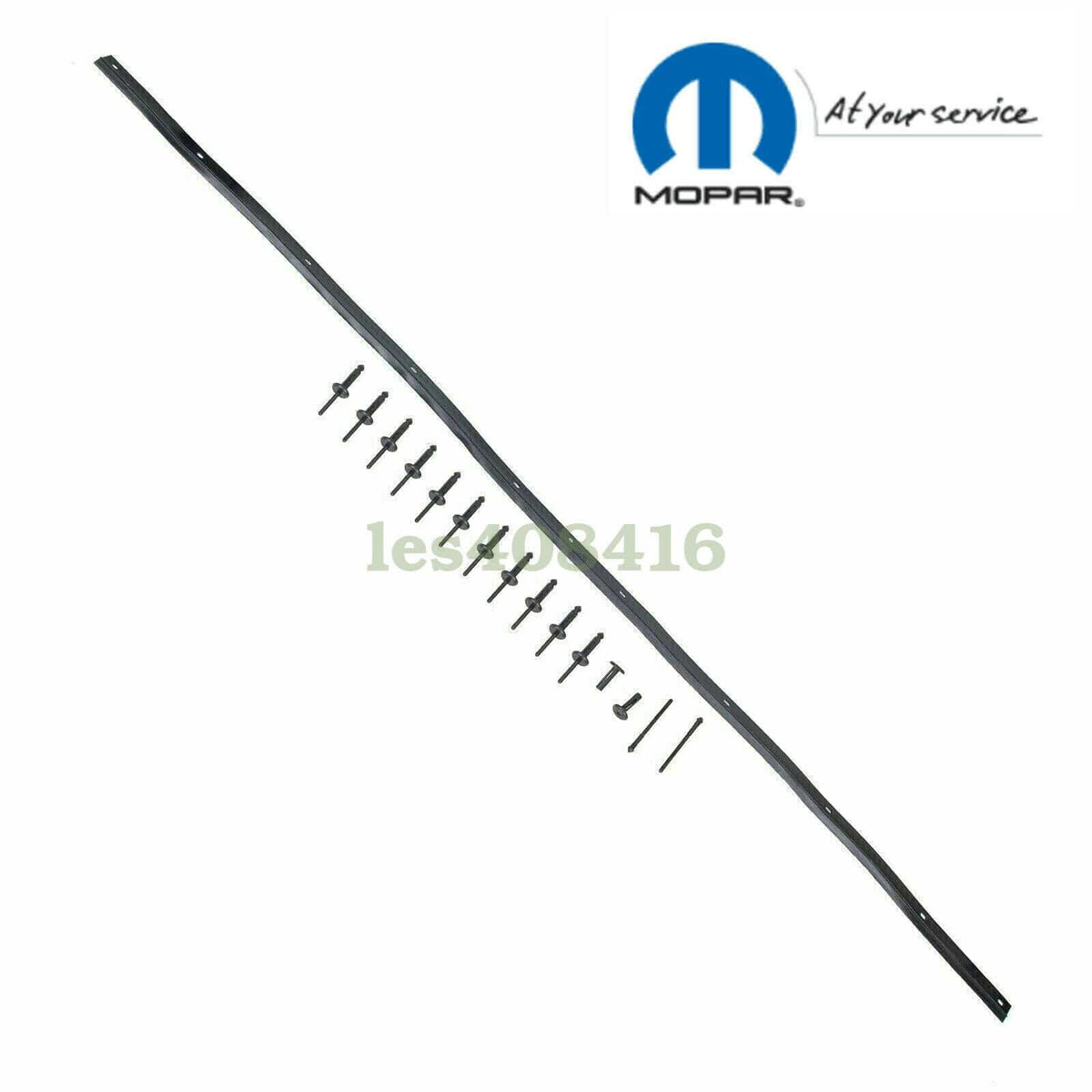 MOPAR OEM Front Hood Bumper Weatherstrip Seal And Rivets for Dodge Challenger