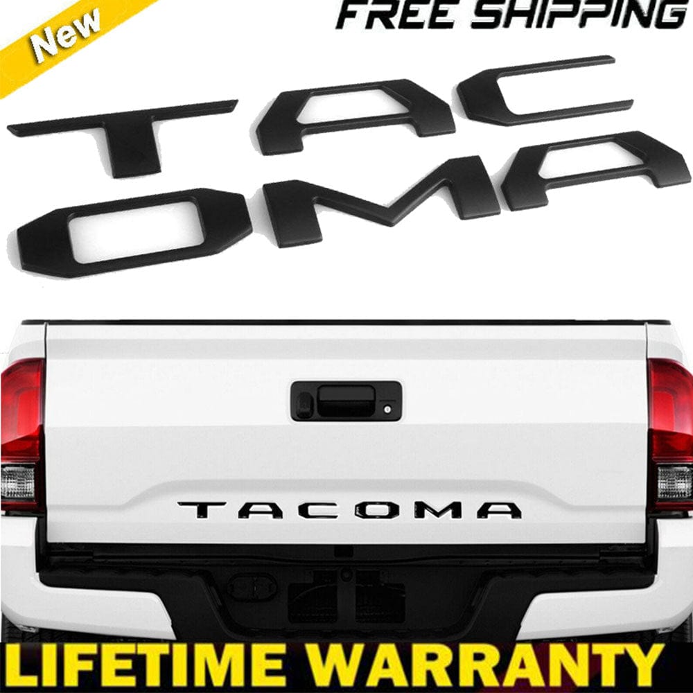 Toyota Tacoma Emblem Tailgate Insert Letters Matte Black PT948-35181-02