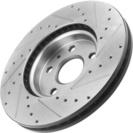 321mm Front E-Coating Brake Rotors + Brake Pads For Chevy Impala Malibu Equinox