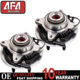 4WD 2pcs Front Wheel Bearing & Hub Assembly for 2009 2010 Ford F-150 6Lugs w/ABS