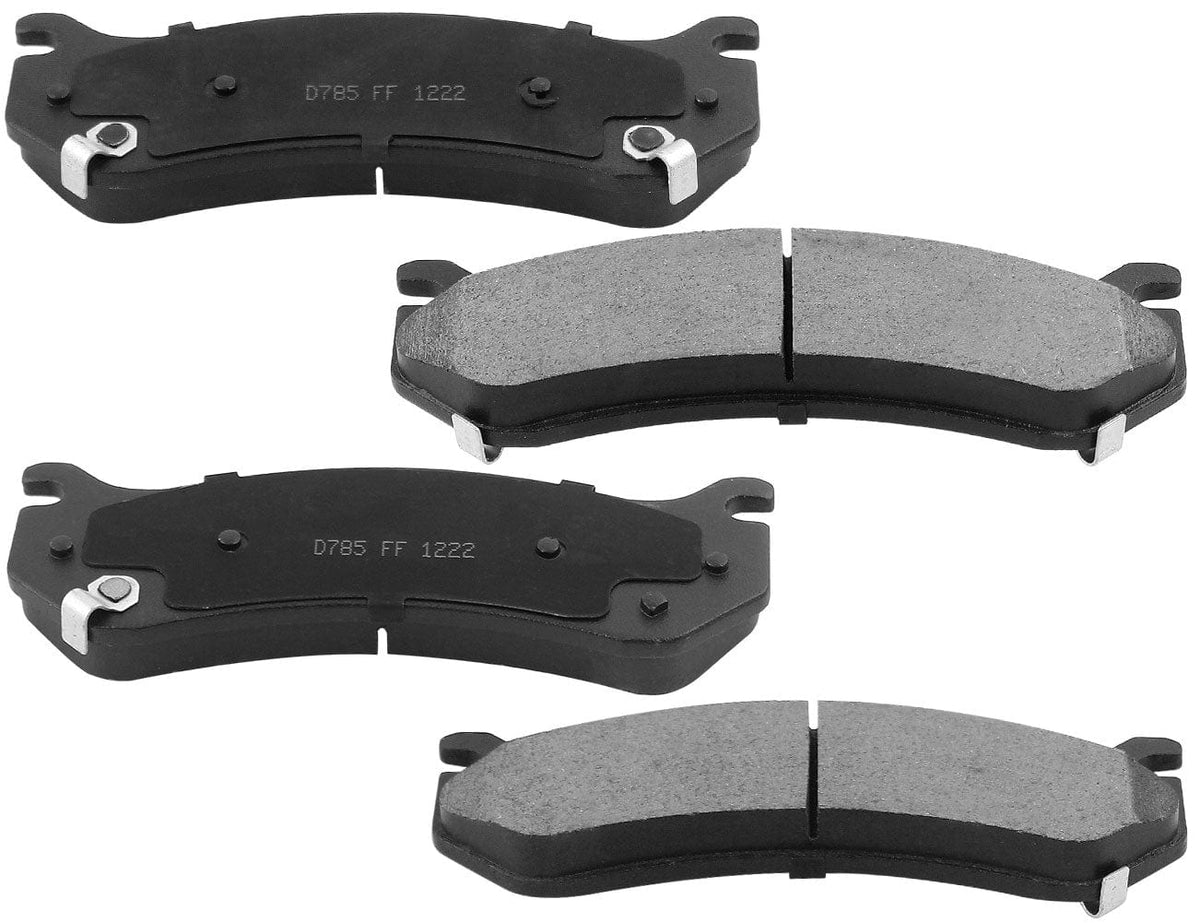 Rear Brake Rotors & Brake Pads for Chevy Silverado Suburan GMC Sierra 2500 3500