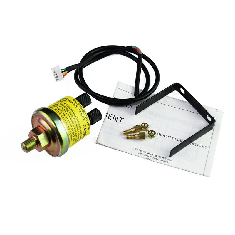 2" 52mm 7 Colors LED Car Oil Pressure Gauge 0-140PSI Oil Press Meter High Speed