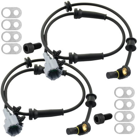 Pair Front ABS Wheel Speed Sensor For Nissan Frontier Pathfinder Xterra 2005-12