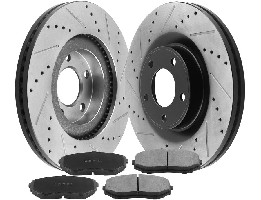 320MM Front Brake Rotors + Brake Pads for 2007-2014 Ford Edge Lincoln MKX AWD