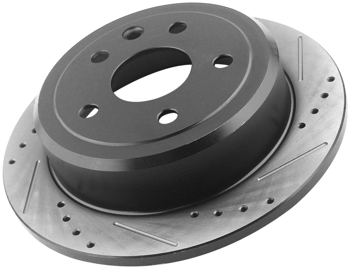 Rear Drilled Disc Brake Rotors For Nissan LEAF 350Z Rogue Infiniti G35 Juke