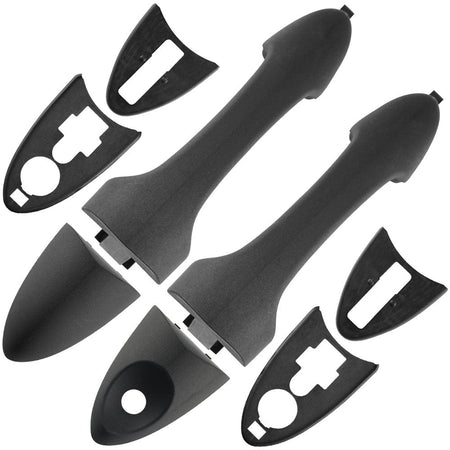 2Pcs Front Exterior Door Handle Fits for Ford Focus 2000-2007, Ford Escape 2001-2007, Mazda Tribute 2001-2006 Outer Outside Car Door Handles