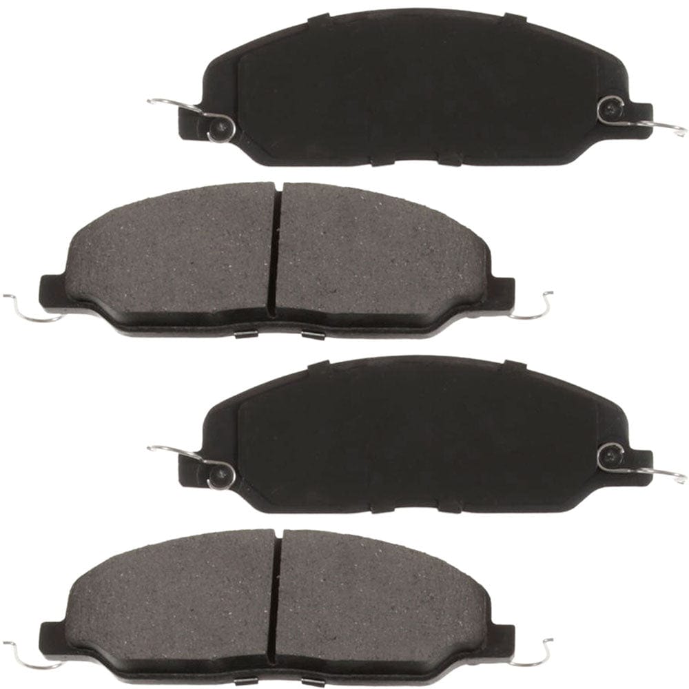 MotorbyMotor Front Ceramic Brake Pads w/Hardware Kits for Ford Mustang 2005-2010 (V6 Models Only) Low Dust Brake Pad