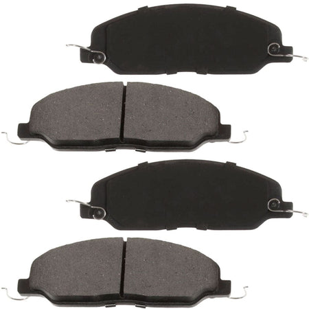 MotorbyMotor Front Ceramic Brake Pads w/Hardware Kits for Ford Mustang 2005-2010 (V6 Models Only) Low Dust Brake Pad