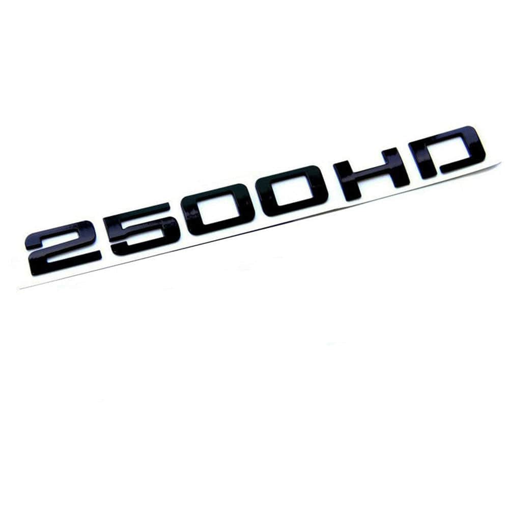 GMC Sierra 2500HD Emblem - 2500HD Letter Matte Black