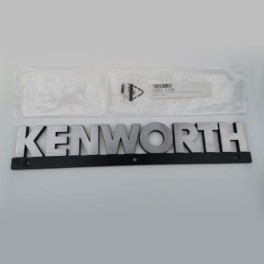KENWORTH Emblem Plate Metal Logo Pair