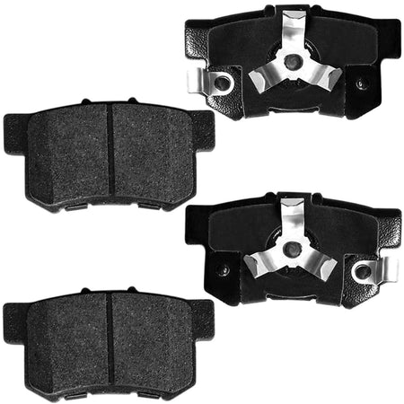 MotorbyMotor Rear Ceramic Brake Pads with Hardware Kits BMW 525i 525ix 528i 528xi 530i 530xi 535i xDrive 535xi X5 X6 Low Dust Brake Pad