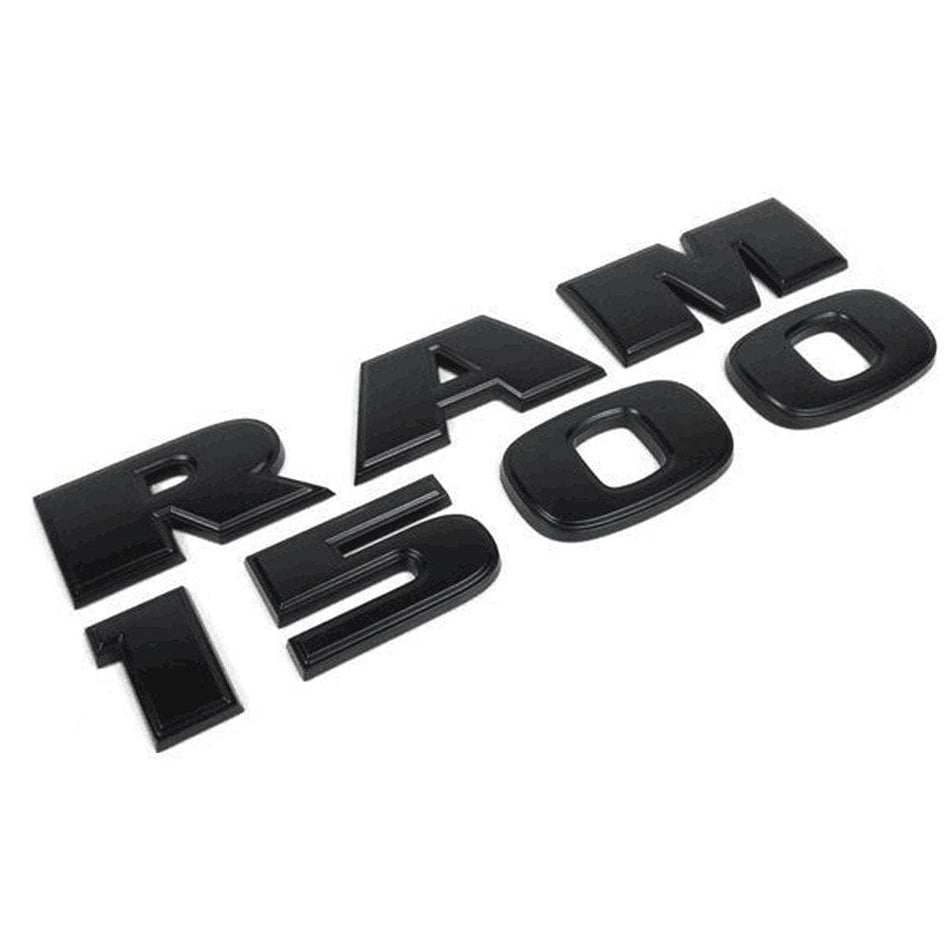 RAM 1500 Emblem 3D letter Stickers matte black