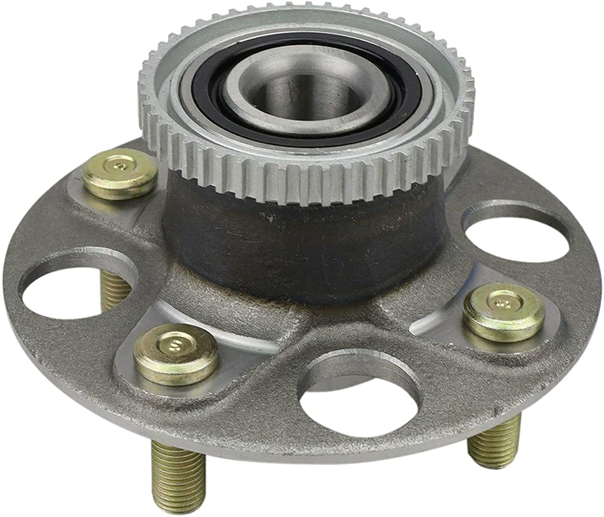 MotorbyMotor 512264 Rear Wheel Bearing and Hub Assembly with 4 Lugs Fits for Honda Insight 2000-2006 Hub Bearing Assembly (ABS Models ONLY)-2 Pack