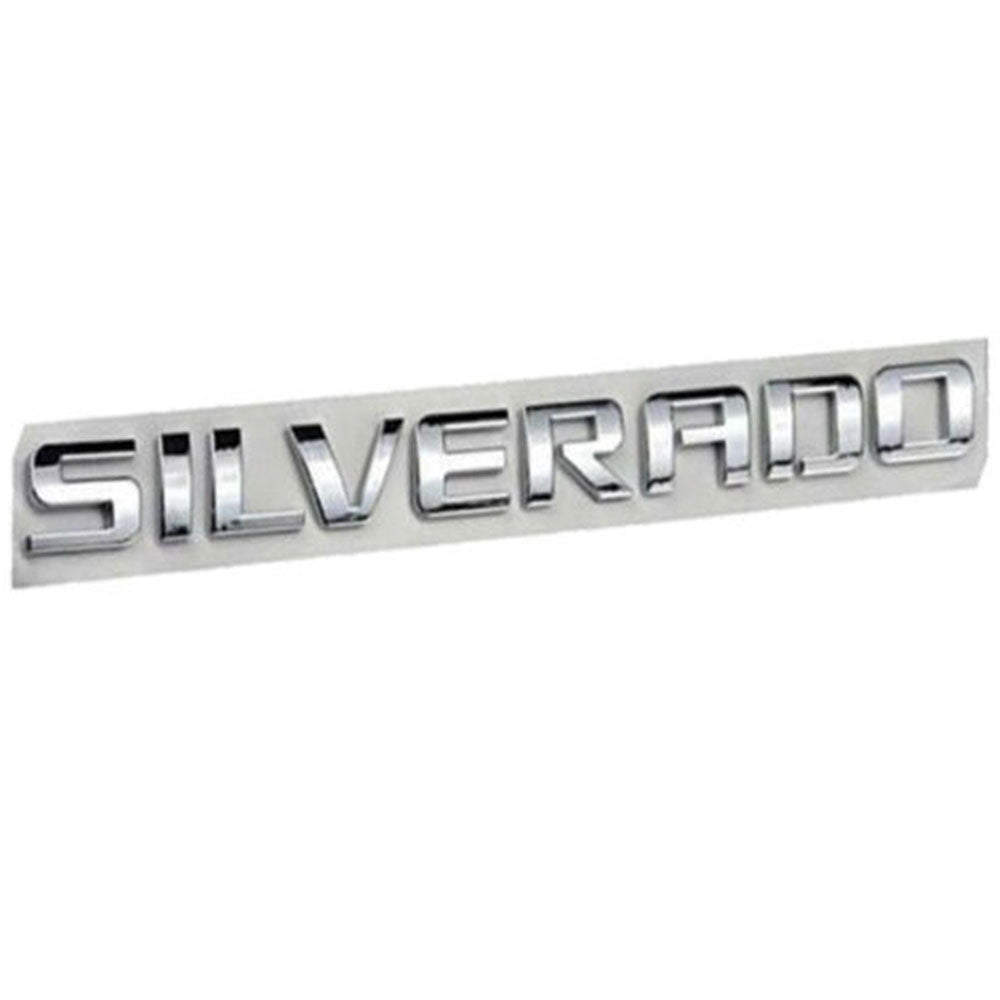 Chevy Silverado Emblem OEM Nameplates Chrome 2pc