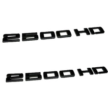 Load image into Gallery viewer, GMC Sierra Chevy Silverado 2500HD Emblems Badges Matte Black
