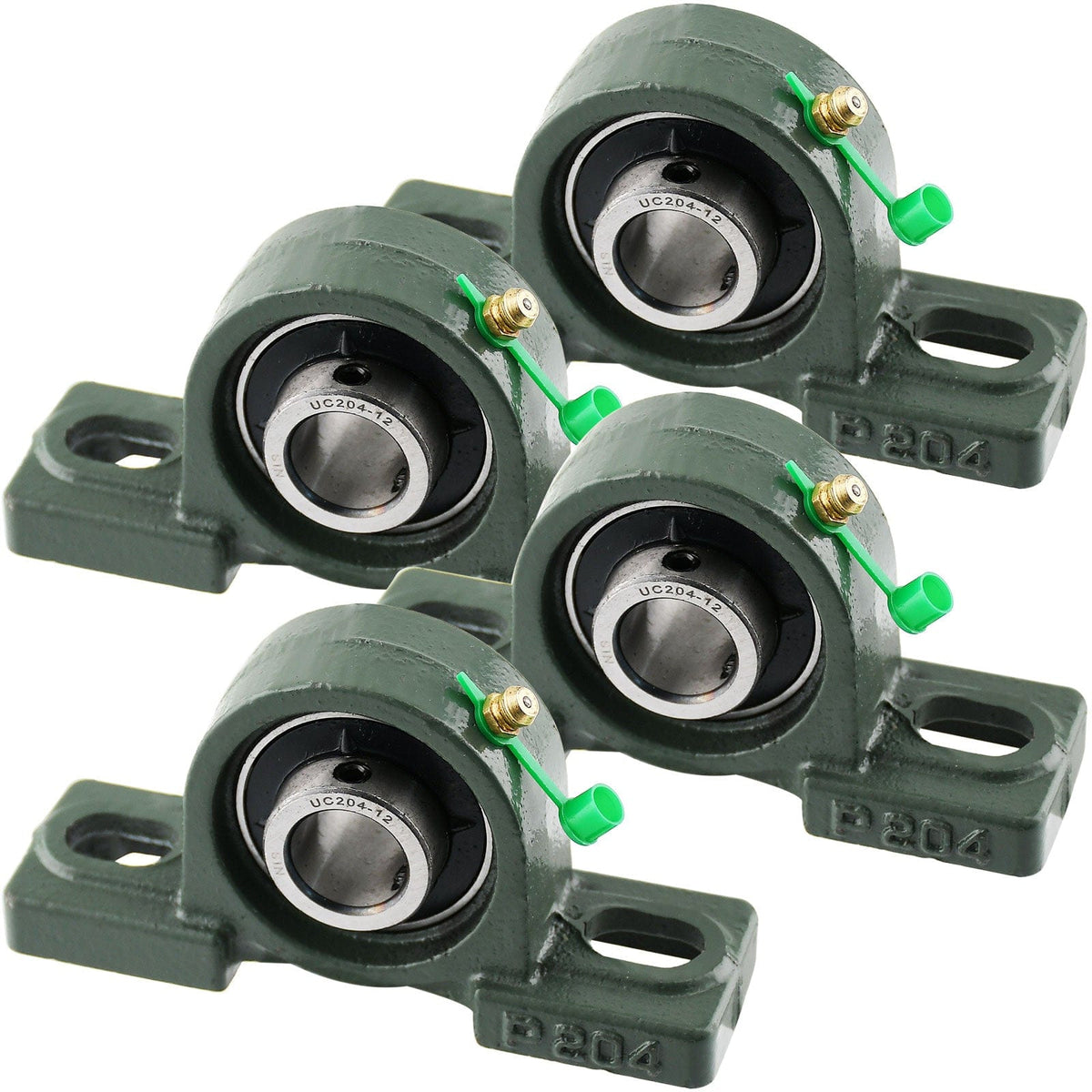 UCP204-12 Solid Pillow Block Flange Mounted Bearing-3/4" Bore 2 Bolt -Self Aligning-Pillow Block Bearing-4 Pack