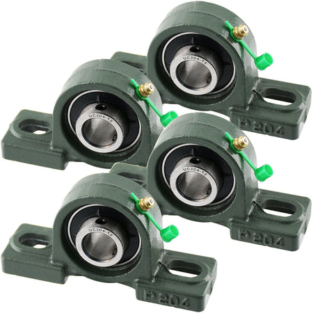 UCP204-12 Solid Pillow Block Flange Mounted Bearing-3/4" Bore 2 Bolt -Self Aligning-Pillow Block Bearing-4 Pack