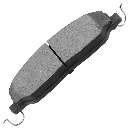 Front Ceramic Brake Pads w/Hardware Kits Fits for Ford Mustang 2011-2014 (V6 3.7L)-Low Dust Brake Pad-4 Pack