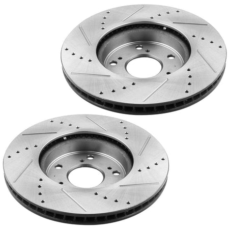 MotorbyMotor Front 292mm Brake Rotors & Brake Pad Kit for Honda Accord