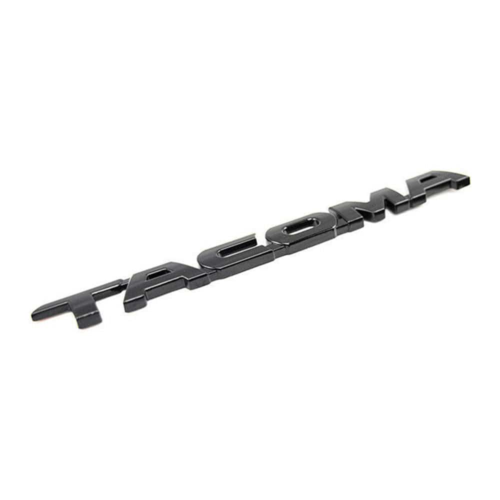 Toyoya Tacoma Adhesive Side Decal Matte Black ABS Badge 11.75 inch