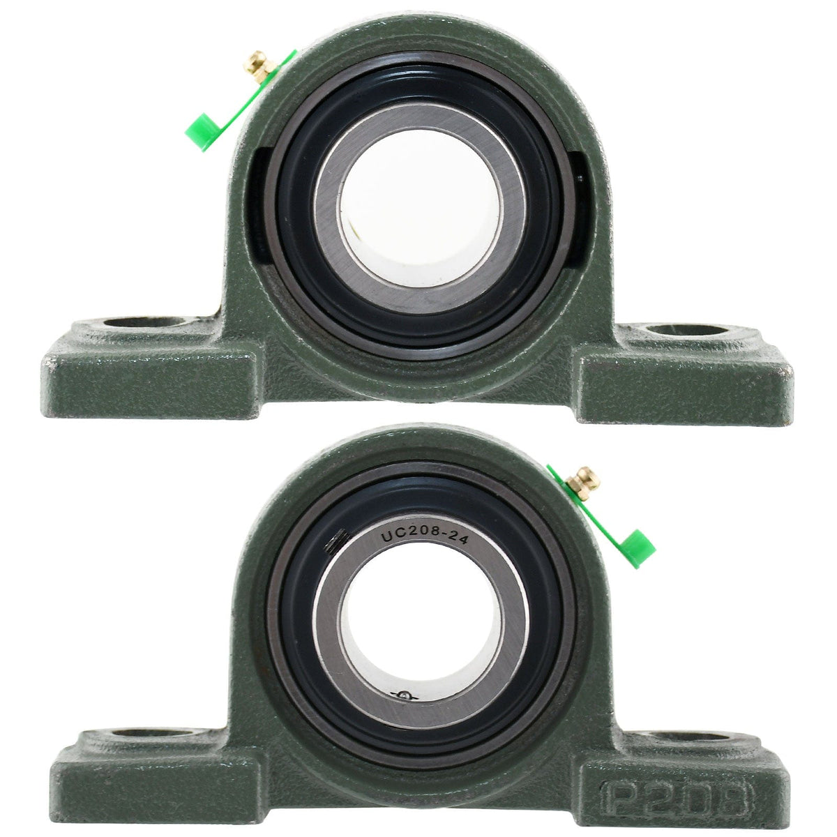 UCP208-24 Solid Pillow Block Flange Mounted Bearing-1-1/2" Bore 2 Bolt -Self Aligning-Pillow Block Bearing-2 Pack