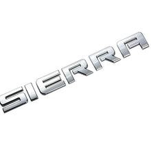 Load image into Gallery viewer, GMC Sierra Emblem Rear Tailgate Door Nameplate 3D Letter OEM Chrome
