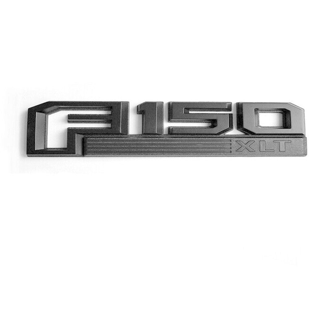 Ford F-150 XLT Fender Emblems- Matte Black Badge