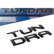 Load image into Gallery viewer, Toyota Tundra Emblem Letter Tailgate Insert Badge Matte Black