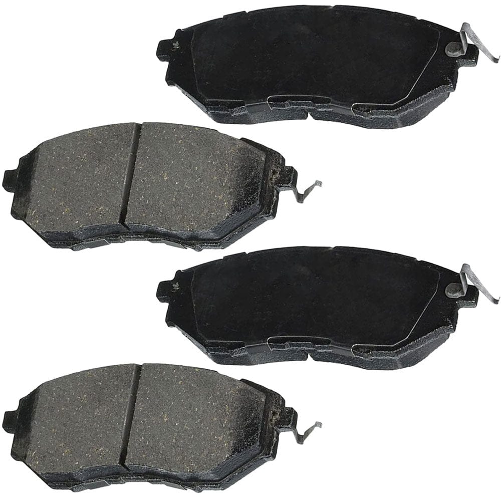 MotorbyMotor Front Ceramic Brake Pads w/Hardware Kits for Subaru B9 Tribeca Forester Legacy Outback WRX Low Dust Brake Pad