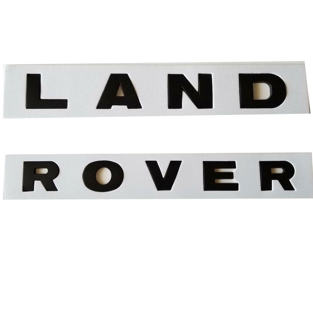 LAND ROVER Emblem Letter Trunk Badge Matte Black