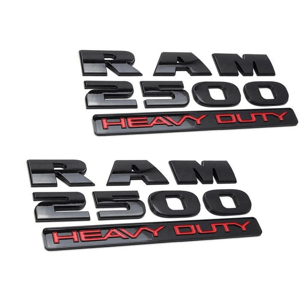 RAM 2500 HEAVY DUTY Emblem 3D Decal Glossy OEM 2pcs