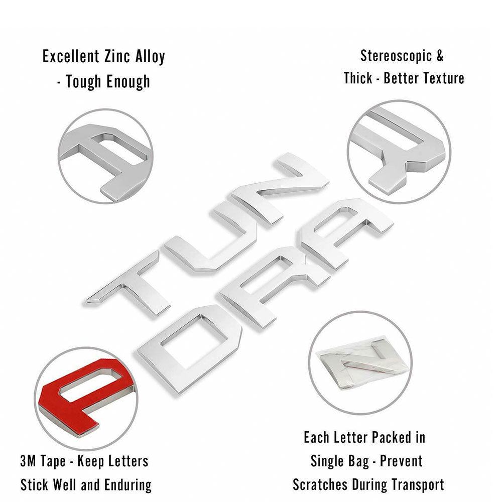 Toyota Tundra Emblem Letter Rear Badge 3D