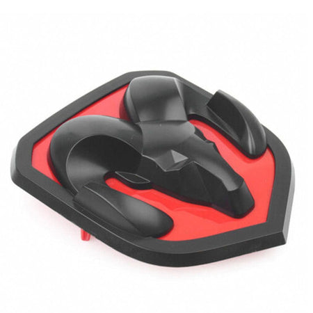 Dodge Ram Emblem Front Hood Grille Matte Black Red